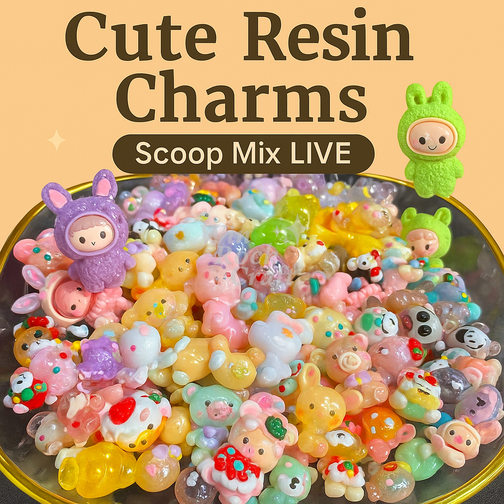 ✨ Cute Cartoon Resin Charms Mix