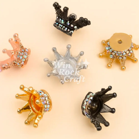 ✨ DRhinestone Crown Charms – DIY Phone Strap & Keychain 💎👑