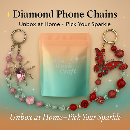 👉 Sparkling Diamond Phone Chains – Rhinestone Blind Bags for Home Unboxing