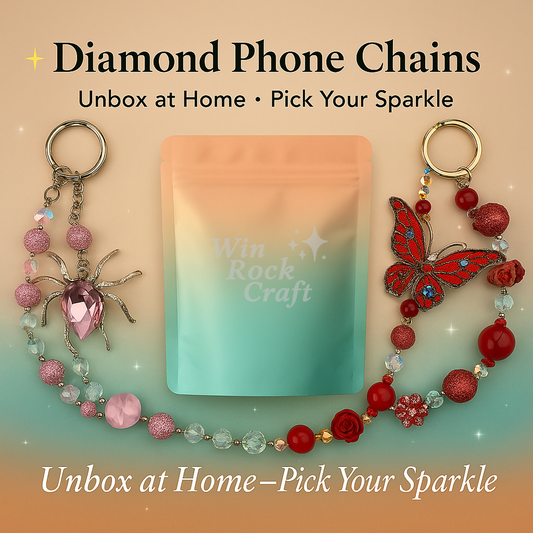 👉 Sparkling Diamond Phone Chains – Rhinestone Blind Bags for Home Unboxing