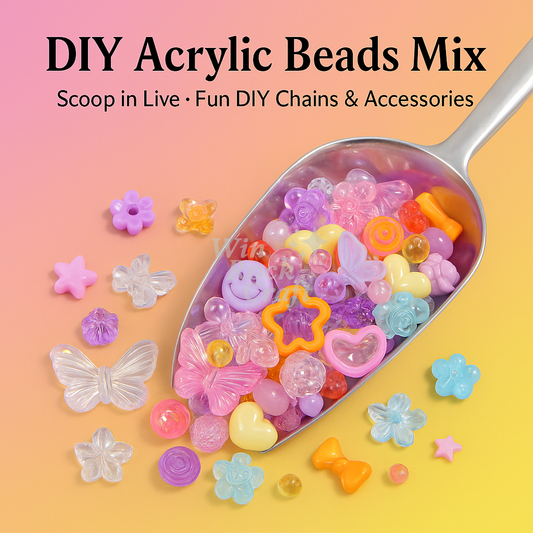 ✨ Pastel Acrylic Beads Mix