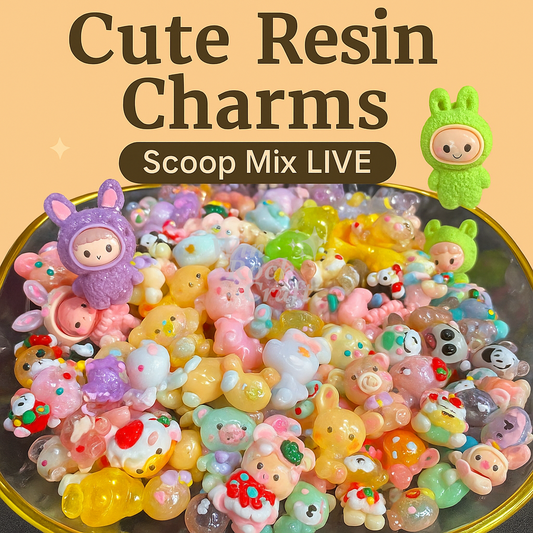 ✨ Cute Cartoon Resin Charms Mix