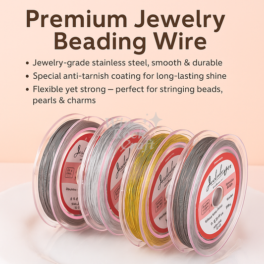 ✨ Premium Jewelry Beading Wire – Stainless Steel Flexible Wire for DIY Necklaces & Bracelets