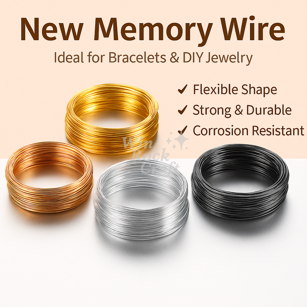 ✨ Memory Steel Wire Rings – Durable Flexible Loops for DIY Jewelry Making