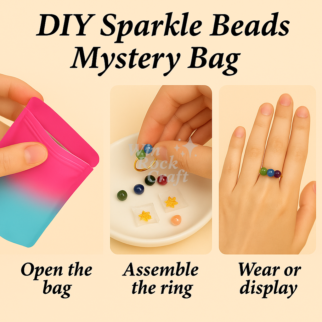 ✨ DIY Sparkle Beads Mystery Bag – Craft Your Own Jewelry, Open at Home ✨