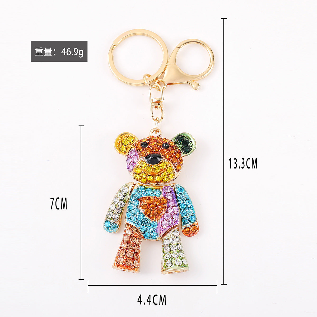 🧸 Cute Bear Keychain Bag Charm