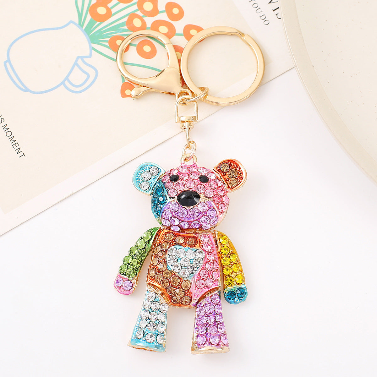 🧸 Cute Bear Keychain Bag Charm