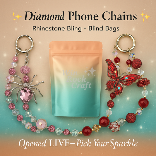 ✨Sparkling Diamond Phone Chains - Rhinestone Blind Bags Live Unboxing