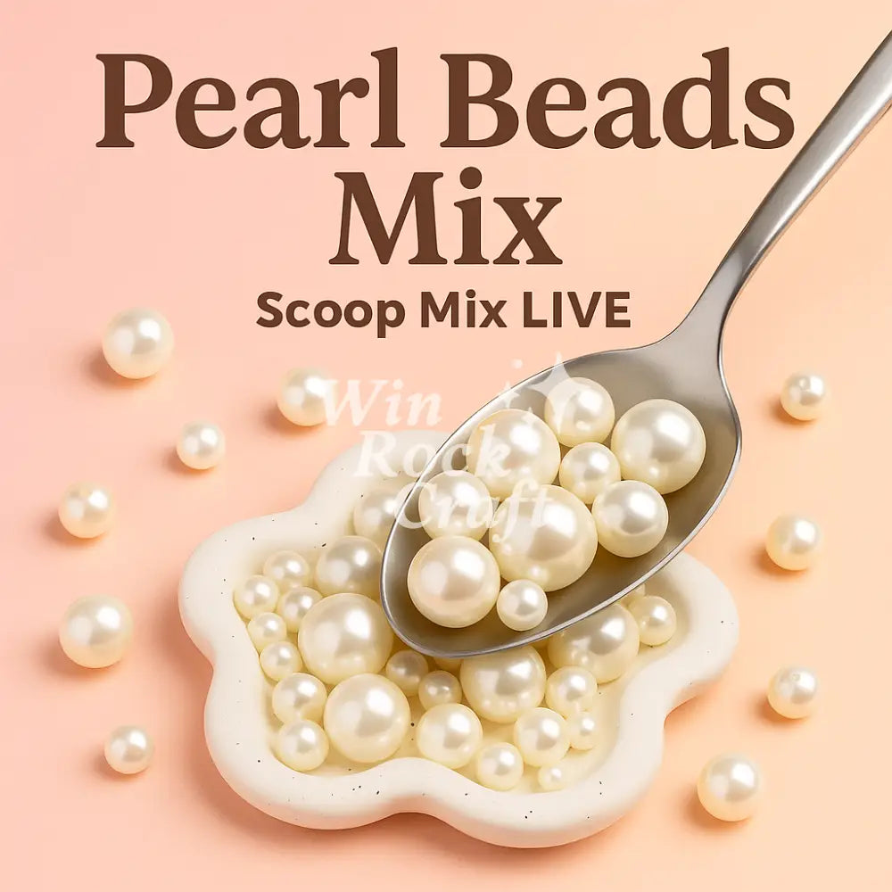 ✨ Faux Pearl Beads Mix — Scoop LIVE BEADS