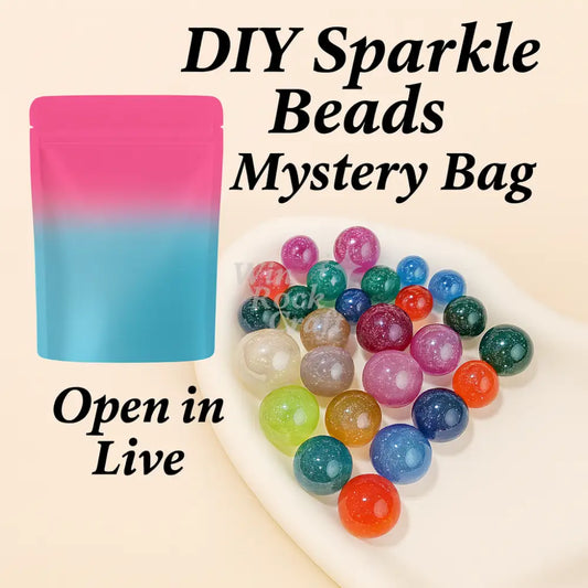 ✨ Mystery Sparkle Bead Bags – DIY Craft Fun Live Unboxing ✨ DIY Beads