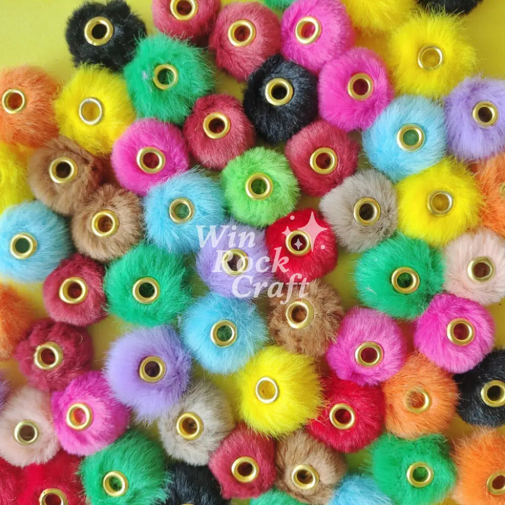 ✨ Soft Fur Beads with Hole DIY Jewelry Supplies 💎