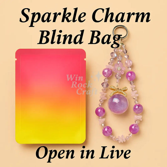 ✨Sparkle Phone Chain Mystery Bag – Handmade Beaded Charms Phone Charms & Keychains