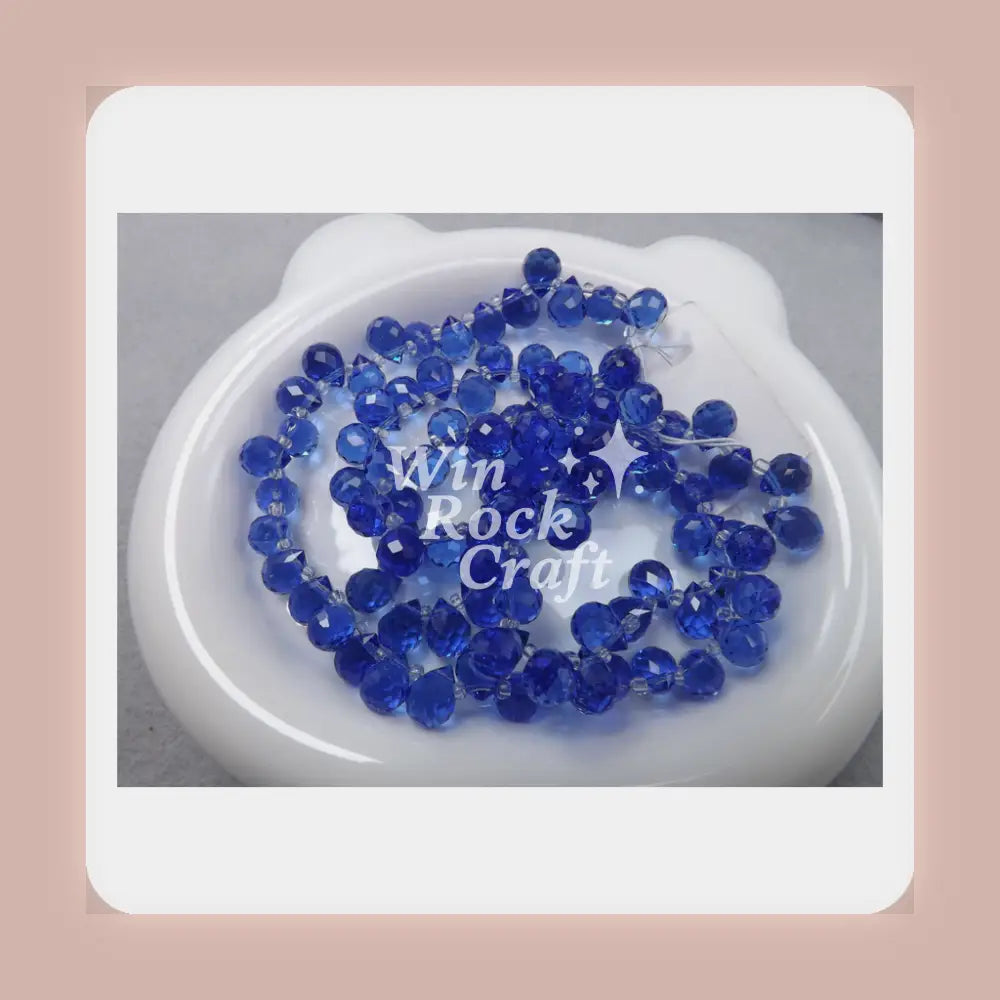✨ Strawberry Crystal Faceted Beads Jewelry